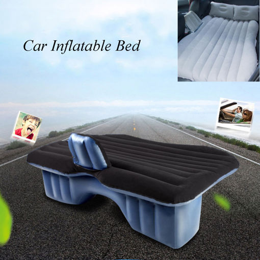 Picture of Inflatable Car SUV MPV Back Seat Mattress Air Folding Bed Rest Sleeping Camping +Pillows