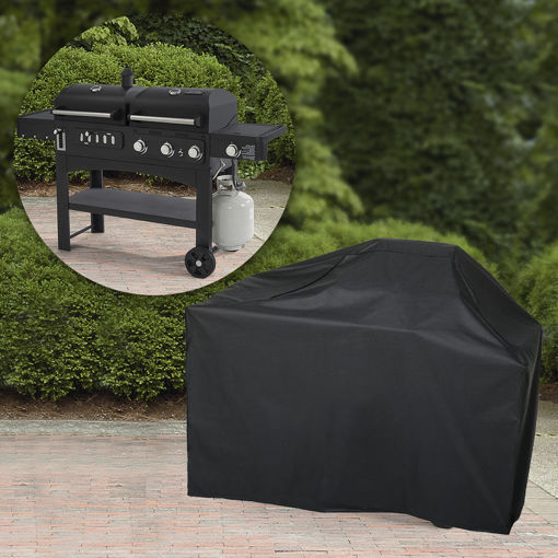 Picture of Garden Patio BBQ Cover 57Inch 600D Heavy Duty Waterproof Gas Grill Black Cover