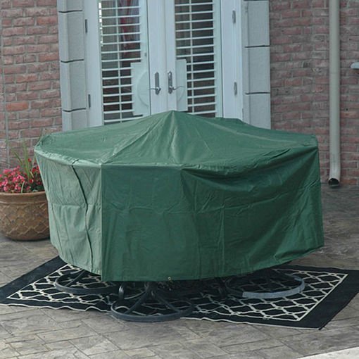 Picture of 95x140cm Garden Outdoor Furniture Waterproof Breathable Round Dust Cover Table Shelter