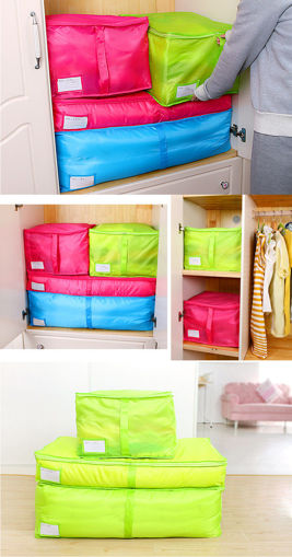 Picture of Portable Quilts Storage Bags Packing Luggage Folding Storage Box Clothes Organizer Bags Home Storage