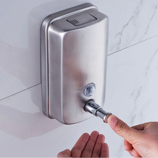 Picture of Wall-mounted Soap Dispenser Stainless Steel Liquid Soap Box
