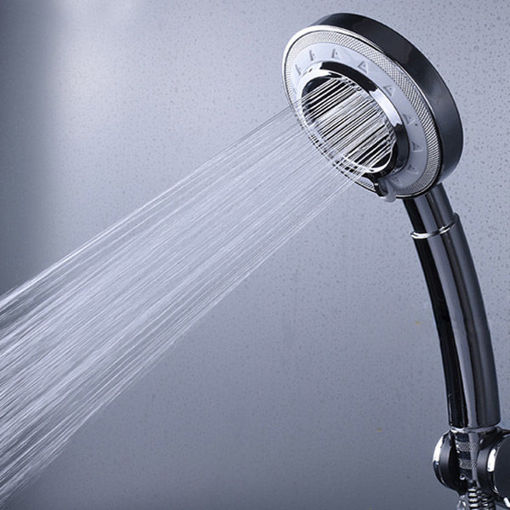 Picture of Bathroom Silver Handheld Water Saving Pressure Shower Head