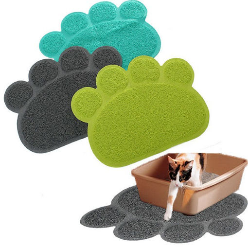Immagine di Pet Dog Puppy PVC Cat Dish Bowl Feeding Food Placemat Mat Wipe Clean