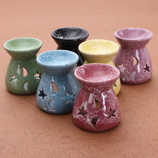 Picture of Ceramic Candle Holder Fragrance Oil Burners Lavender Aromatherapy Scent Gift