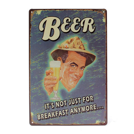 Picture of Beer Tin Sign Vintage Metal Plaque Poster Bar Pub Home Wall Decor