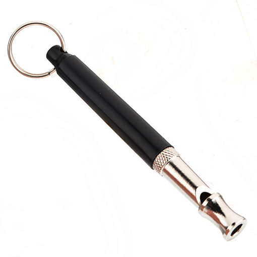Picture of 90mm Pet Dog Training Adjustable Whistle Pitch UltraSonic Sound Black