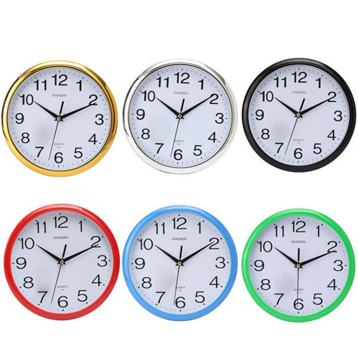 Picture of Six Colors Vintage Round Modern Home Bedroom Time Kitchen Wall Clock