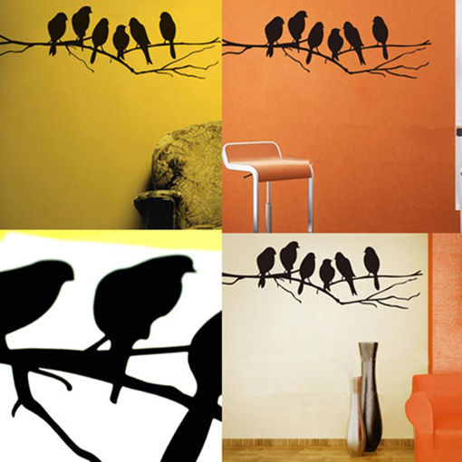 Picture of Removable Birds Branch Tree Wall Stickers Home Art Decals DIY Living Room Decor