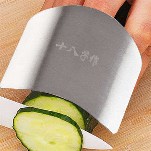 Picture of Stainless Steel Finger Guard Safe Protector Chop Helper