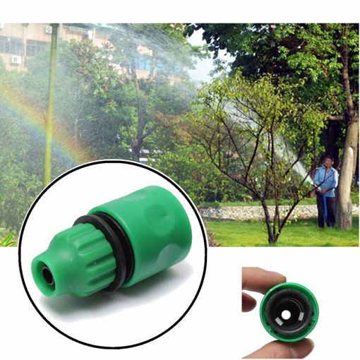 Picture of 3/8 Inch Garden Water Hose Fast Joint Plastic Spray Nozzle Connector Fitting