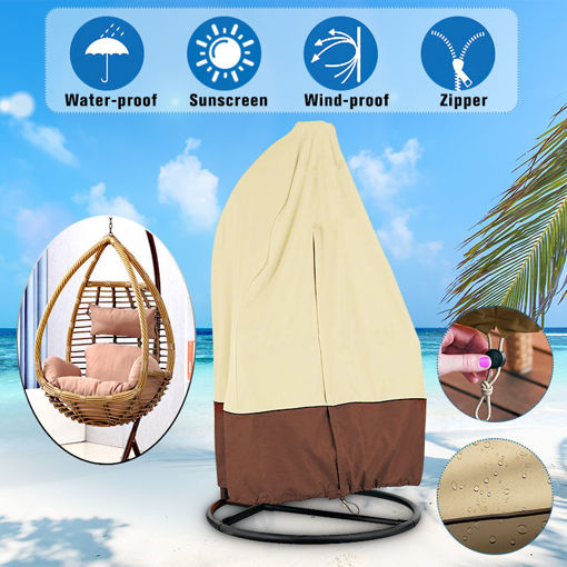 Picture of Durable Waterproof Outdoor Hanging Egg Swing Chair Covers Dust-Proof Protector