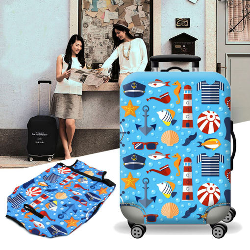 Immagine di Elastic Luggage Suitcase Cover Dustproof Protector Protective Bag
