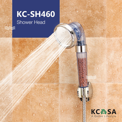 Picture of KCASA KC-SH460 Bathroom Shower Head Handheld Adjustable Negative Ion SPA Pressurize Filter
