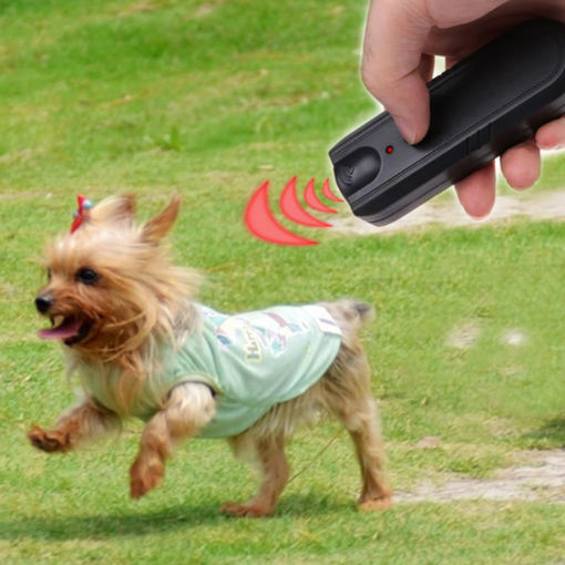 Immagine di Garden LED Ultrasonic Animal Repeller Dog Training Device Pet Anti Barking Stop Bark Trainer