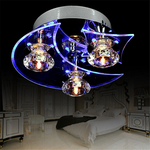 Picture of Retro Dining Room Crystal Chandelier Ceiling LED Light Pendant Moon Star Lights