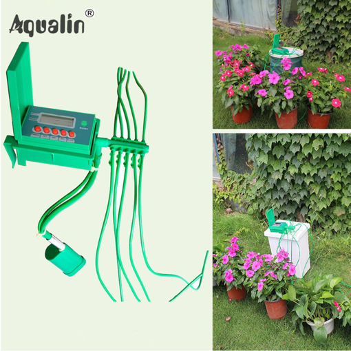 Immagine di Aqualin Automatic Micro Home Drip Irrigation Watering Kits System Sprinkler with Smart Controller