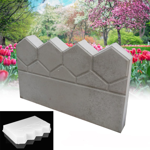 Picture of Garden Path Maker Mold Plastic Cement Brick Mold Pervious Concrete Flowerbed Pool Brick