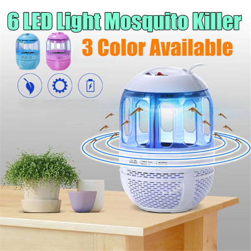 Immagine di Electric 6 LED USB Mosquito Insect Killer Lamp Fly Bug Zapper Trap Catcher UV Light