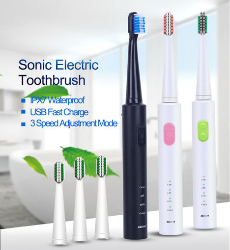 Picture of Borui BR-Z1 USB Wireless Ultrasonic Electric Toothbrush Oral Hygiene Rechargeable Sonic Automatic To
