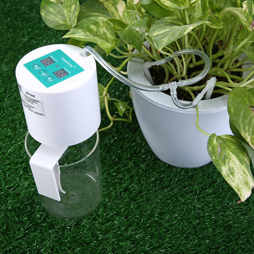Immagine di Garden Drip Irrigation Kit Auto Self Watering System Indoor Vacation Bonsai Plant Watering Timer