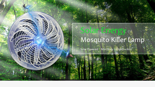 Picture of Garden Solar Powered Mosquito Killer Fly Insect Bug Buzz Zapper Outdoor UV Light Mosquito Dispeller