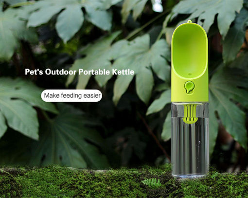 Picture of Pet Travel Portable Water Dispenser Bottles Travel Feeding Bowl Outdoor Pet Dog Filtrate Kettle