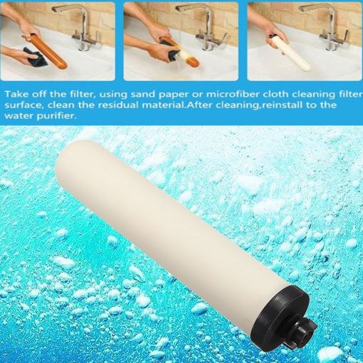 Picture of 10 inch Ceramic Water Filter Candle Gravity Element Purifier Cleaning