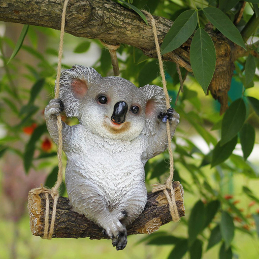Immagine di Garden  Home Decorations Koala Swing Animals Ornaments Yard Statues