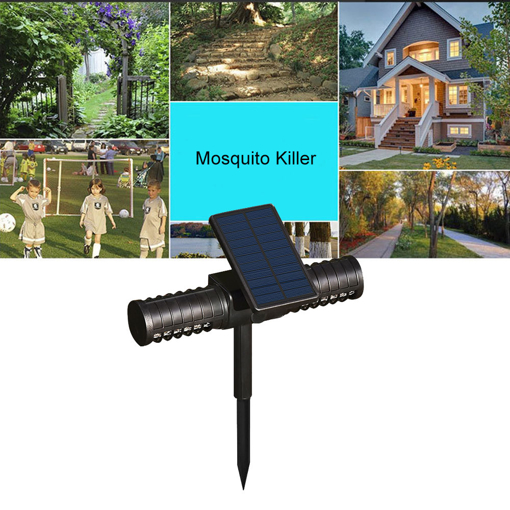 Picture of Garden Outdoor Solar Mosquito Killer Light USB Waterproof Insert Mosquito Dispeller Lawn Lamp