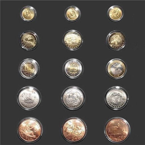Picture of 30-40mm Coin Storage Transparent Plastic Small Round Box