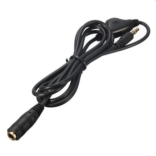 Picture of Earphone In Line Volume Control Cable Audio Stereo Extension Adapter