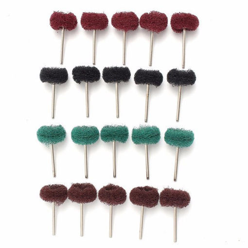 Picture of 20pcs 25mm Abrasive Wheel Grinding Buffing Polishing Wheel Set For Rotary Tool
