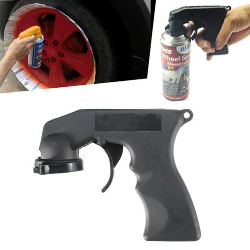 Picture of Spray Adaptor Aerosol Spray Gun Handle with Full Grip Trigger Locking Collar