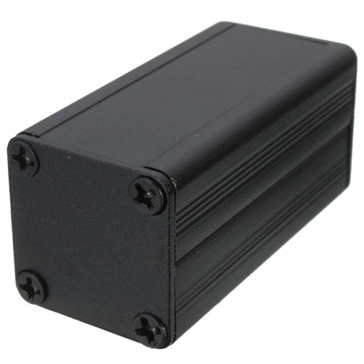 Picture of Black Extruded Aluminum Project Box Electronic Enclosure Case DIY 50*25*25MM