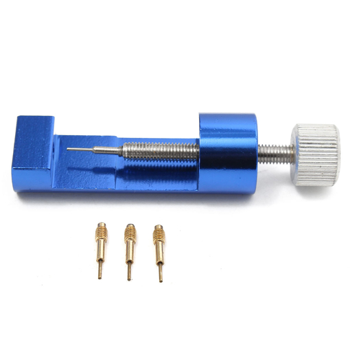 Picture of Blue Metal Adjustable Watch Band Strap Bracelet Link Pin Remover Repair Watch Tools Kit