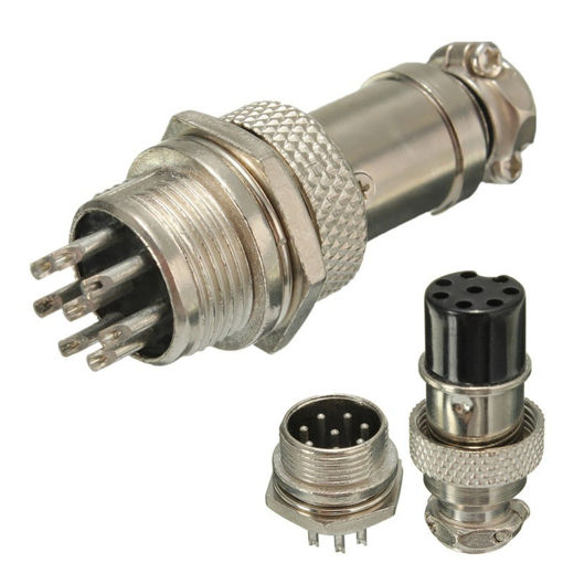 Picture of Aviation Plug Connector Male Female Panel Metal Wire Connector 16mm Aviation Connector Plug