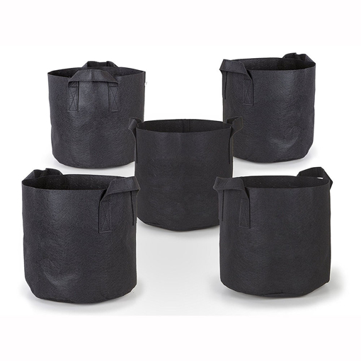 Picture of Garden Grow Bag 5 10 20  Gallon Aeration Black Fabric Pots with Handles Flower Planters Bags