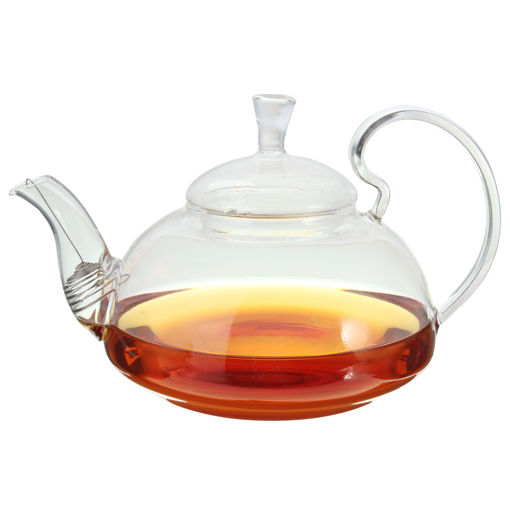 Picture of Heat Resistant Elegant Glass Teapot Infuser Flower/Green Tea Pot 750ml Size Coffee Pot Bar Accessory