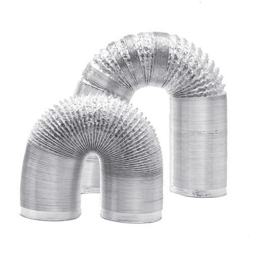 Immagine di 5/10M 125mm Aluminum Foil Flexible Ducting  Air Ventilation Duct Hydroponic